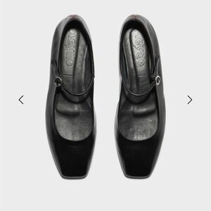 Aeyde Leather Mary-Jane flats